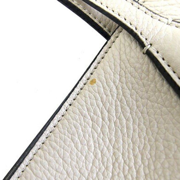 SALVATORE FERRAGAMO White Leather Tote Bag - Picture 7 of 9